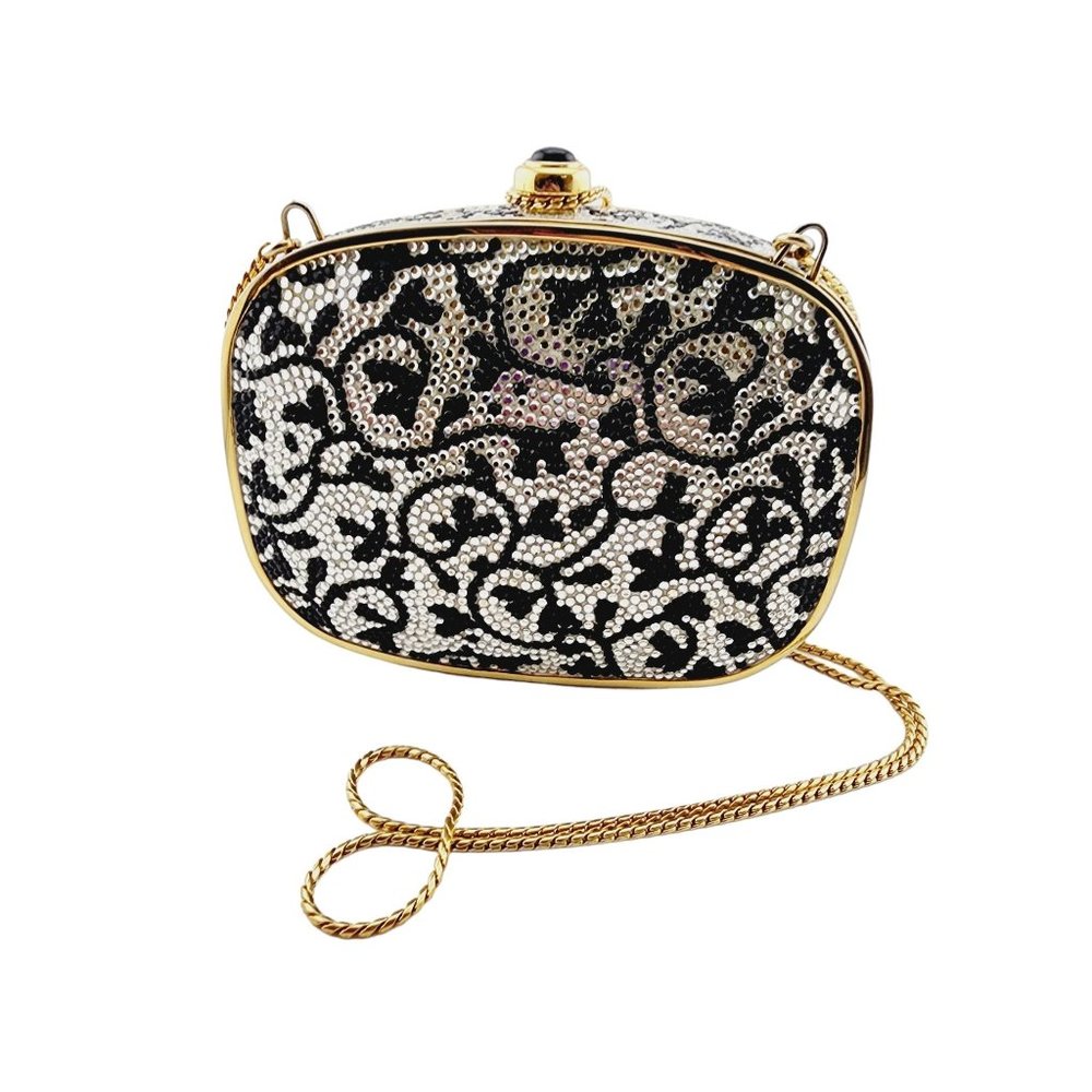 Vintage Beautiful Judith Lieber Minaudiere With Dust Bags And Accessories 6/17